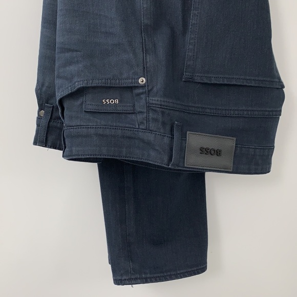 Hugo Boss Other - 🆕Item❤️NWT Hugo Boss Deleware Slim Fit Jeans, Navy Blue size 38W 30 Inseam